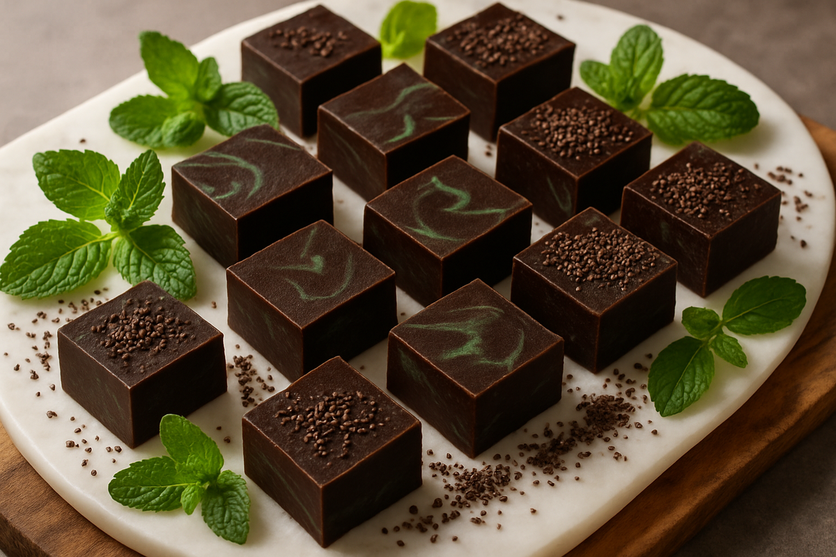 make the fudge a dark chocolate colour
