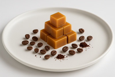 use less fudge and a white platter